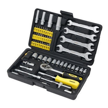 Набір інструментів 62 предметів 1/4" з ключами WMC Tools 2062