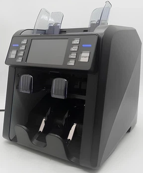 Счётная машинка Bill Counter AL-955A Черный с сенсорным экраном, мультивалютный счетчик купюр, профессиональный детектор валют