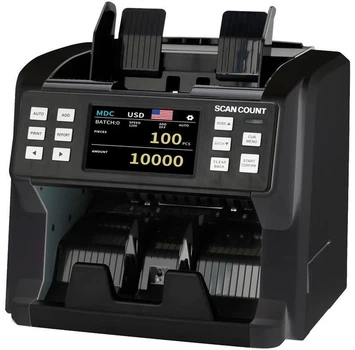 Сортировщик Банкнот Автоматический SCAN COUNT- SC-135 Счётчик Профессиональный с определением номинала и детекцией валют, Мультивалютный