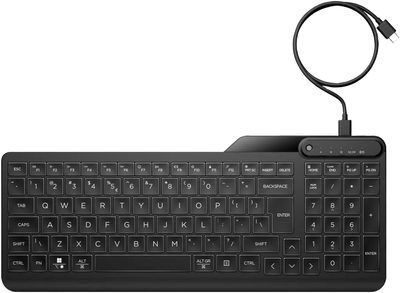 Клавіатура дротова HP 405 Multi-Device Backlit Wired Black (7N7C1AA#ABB)