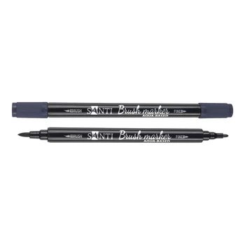 Маркер акварельный Santi Brush Marker темно-синий (391075)
