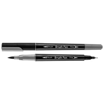 Маркер акварельный Santi Brush Pen серый (391025)