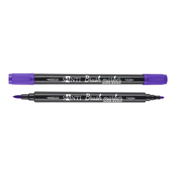 Маркер акварельный Santi Brush Marker глубокий фиолетовый (391069)