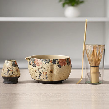 Набор для матча Artis Set Blossom Edition 4 предмета с чаваном 550 мл, венчиком, ложкой и подставкой (1B8A619043A0)