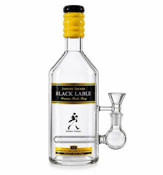 Бонг стеклянный Oil Bottle Mix Yellow трансформер 25 см