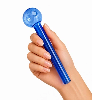 Стеклянная трубка для курения Oil Long Blue