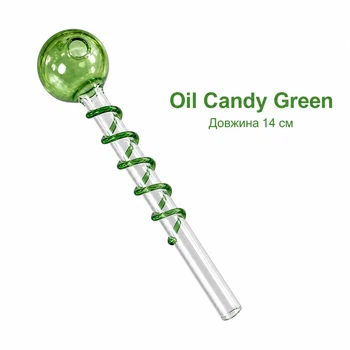 Стеклянная трубка для курения Oil Candy Green