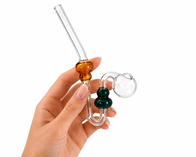 Скляна трубка для куріння Oil Sherlock Bubble