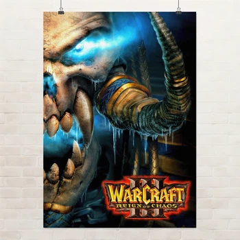 Постер Варкрафт 3: Царство хаосу, Warcraft III: Reign of Chaos, Лич, ретро RTS, A3 42×30 см (id7328)