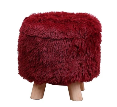 Пуф "Fluffy" 28*30см бордовий R33440-1