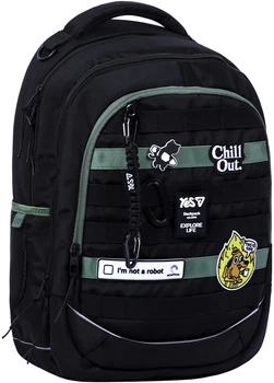 Рюкзак шкільний Yes TS-59L Chill Out Чорний 44х31х17 см 23.2 л (550411) (5056574461063)