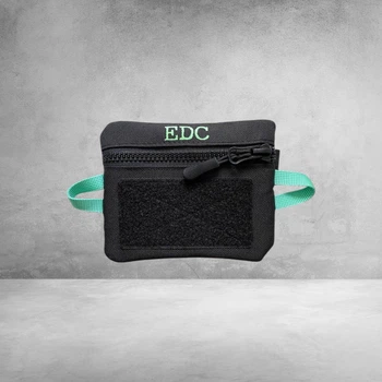 EDC гаманець чорний 10×12 см з велкро панеллю
