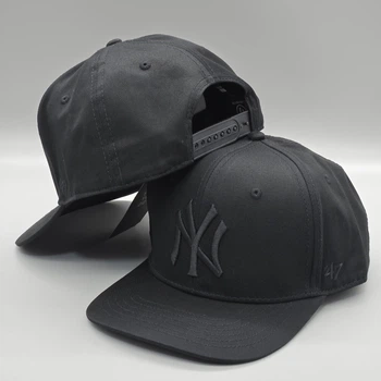 Кепка с прямым козырьком снепбек snapback NY 47 New York Черный