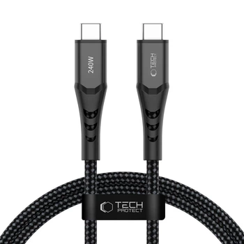 Кабель Tech-Protect UB11T Ultraboost Type-C PD 240W / QC3.0 100cm Black (5906302353125)