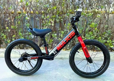 Велобіг CORSO MAXIS ручне заднє гальмо колеса надувні резинові 16’’ Черно-червоний