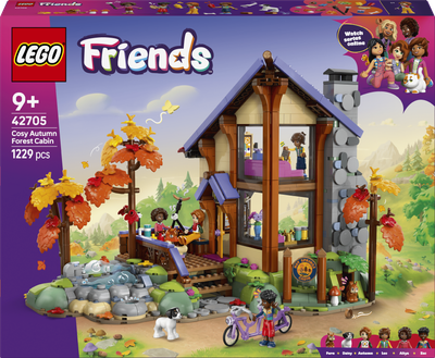 Конструктор LEGO Friends Затишний лісовий будиночок для осіннього відпочинку 1229 деталей (42705)