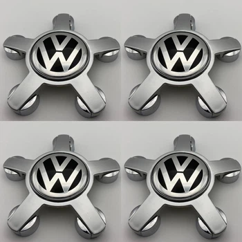Колпачки с логотипом VW на диски Audi 4F0601165N серебро звезды фольцваген 135 мм