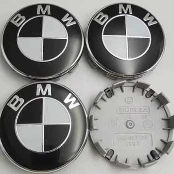 Ковпачки на литі диски BMW бмв чорно-білі 36136783536 68 мм 65 мм заглушки