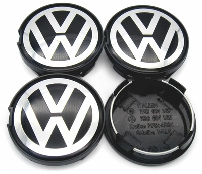 Заглушки для литых дисков Volkswagen 7D0601165 63 мм 58 мм VW фольцваген колпачки