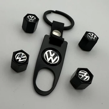 Металеві ковпачки на ніпель із брелоком затискний ключ Volkswagen фольцваген