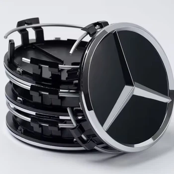 Колпачки в диски Mercedes A1704000025 75 мм 70 мм черные матовые мерседес