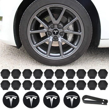 Набор колпачков на болты гайки колпачки на колеса 21 мм для Тесла Tesla