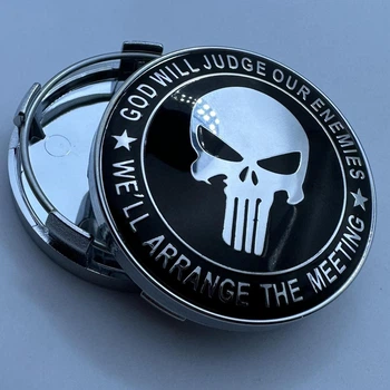Колпачок с логотипом PUNISHER каратель череп 59 мм 55 мм skull black
