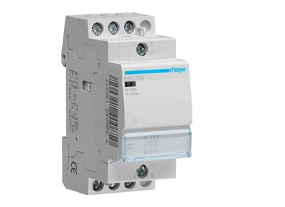 Контактор модульный Hager 25A 3НО 230B AC (ESC325)