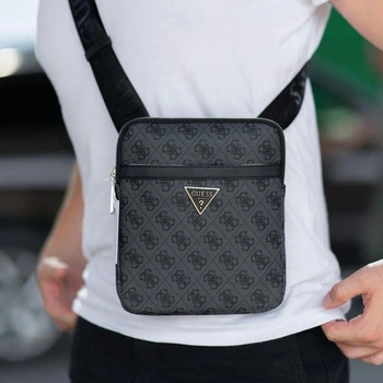 Чоловіча плоска сумка Vezzola Smart барсетка Гесс через плече Гесс мессенжер Crossbody Bag Messenger
