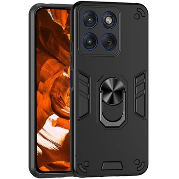 Защитный чехол Deexe Hybrid Shell для Motorola Edge 70 - Black