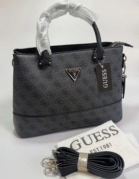 Guess Сумка Шоппер женская на ремешке, Серый Цвет