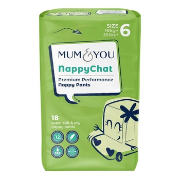 Підгузки-трусики MUM&YOU nappyChat 6 розмір 16+кг 18 шт