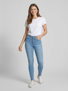 Женские джинсы Super Skinny Fit Esmara с высокой талией светло-голубые р. 42 УКР / 36 EU