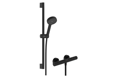 Душовий набір hansgrohe Activera Select S 0,65 EcoSmart з термостатом Ecostat Fine, Matt Black (28876670)
