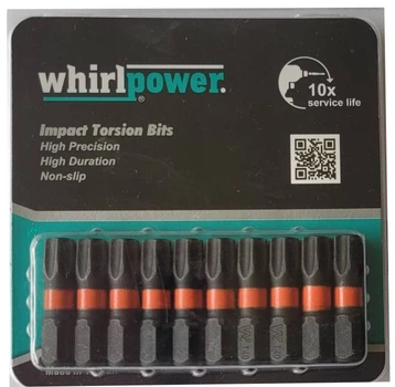 Ударна біта Whirlpower Impact TX 40 x 25 мм 10 шт (4710616718324)
