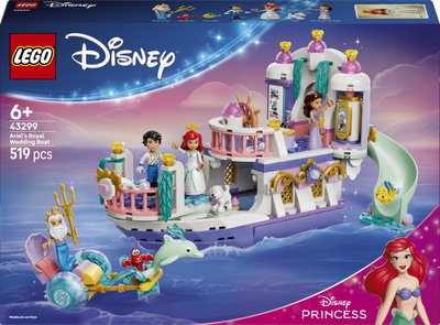 Конструктор LEGO Disney Princess Королівський весільний човен Аріель 519 деталей (43299)