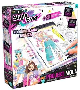 Zestaw kreatywny Epee Projekt Moda: podświetlenie tablicy do projektowania EP60372 (5905896603722)