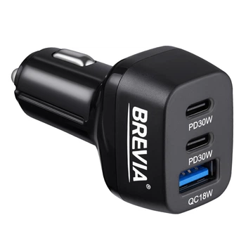 Автомобільний зарядний пристрій Brevia ePower TriDrive 78W 2xUSB-C+1xUSB-A (46078DCUB)