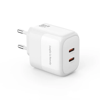 Сетевое зарядное устройство XO L140 Dual C35W 2xUSB-C Белый (XO-L140)