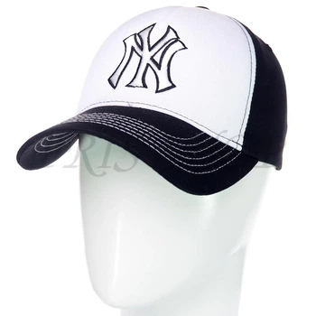 Кепка брендовий з тонкої бавовни бейсболка unisex New York Bgh20725 L / 57-58 Чорний-білий