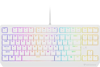 Klawiatura przewodowa Genesis Thor 230 TKL Outemu Brown White (NKG-2080)