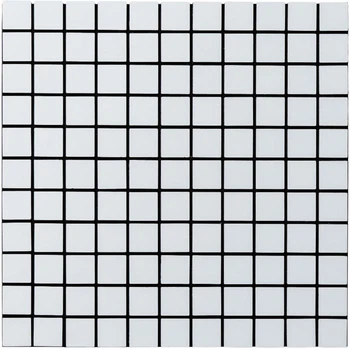 Самоклеющаяся алюминиевая плитка Sticker Wall 300х300х3мм Белая мозаика SW-00001775