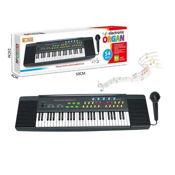 Синтезатор R 690 54 клавіші, демо мелодії, 8 тембрів, 8 ритмів, запис/відтворення мелодій, звук барабанів/тарілок, мікрофон, регулювання гучності
