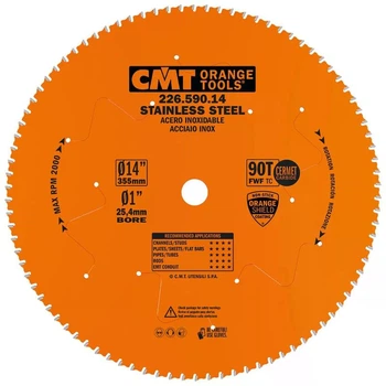 Диск пильний по нержавіючій сталі CMT 355x25.4x90T (226.590.14)