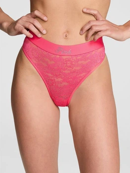 Трусики бразилиана женские Victoria's Secret 26979245 L Розовые (2695849951184)