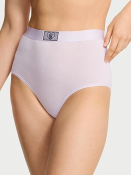 Трусики слипы женские хлопкрвые Victoria's Secret 27184866 XL Сиреневые (2579948179545)