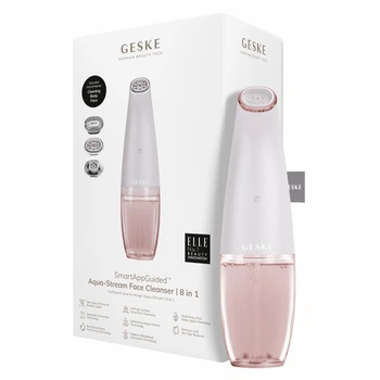 Вакуумный аква-очиститель пор GESKE Aqua-Stream Face Cleanser 8в1 жемчужный