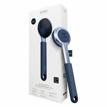 Ультразвукова щітка для всього тіла GESKE Sonic Full-Body Brush & Intensive Exfoliator 8в1 синя