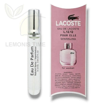 Женская парфюмированная вода No Brand (версия Lacoste Eau De Lacoste L.12.12 Pour Elle Sparkling, 20 ml