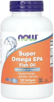 Дієтична добавка NOW Foods – Super Omega EPA, 120 м'яких капсул (733739016829)